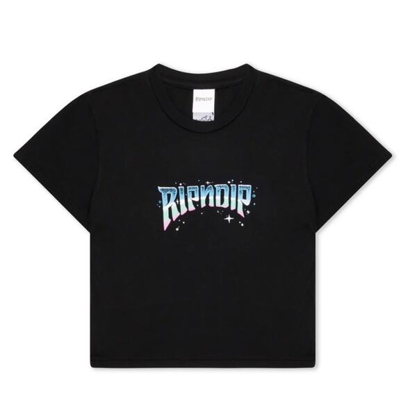 SUPERSTAR CROPPED BABY TEE (BLACK) LARGE - Picture 1 of 6